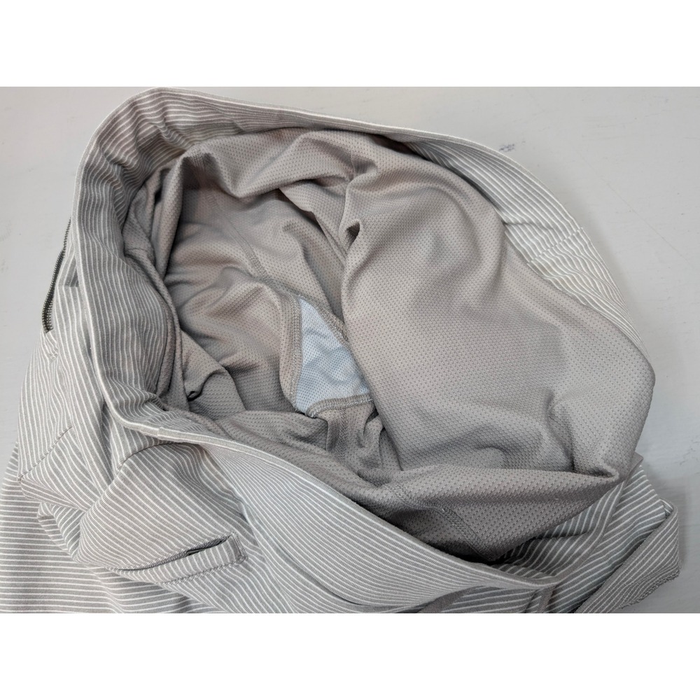 Athleta Skort Gray Striped Drawstring Athletic Go… - image 7